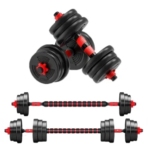5–44 lb Adjustable Dumbbell & Barbell Set – Anti-Slip Grip, Home Strength Training