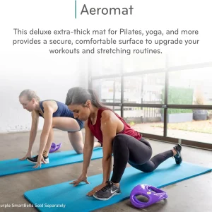 Extra-Thick Pilates and Yoga Mat for Floor Exercise, Non-Slip Workout Mat for Home or Studio Gym