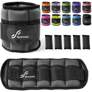Adjustable Ankle Weights – 1 Pair, 2–10 lbs for Men & Women, Gym & Fitness Workouts